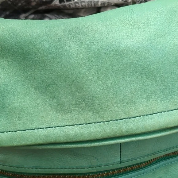 Fossil green leather purse - Picture 4 of 14